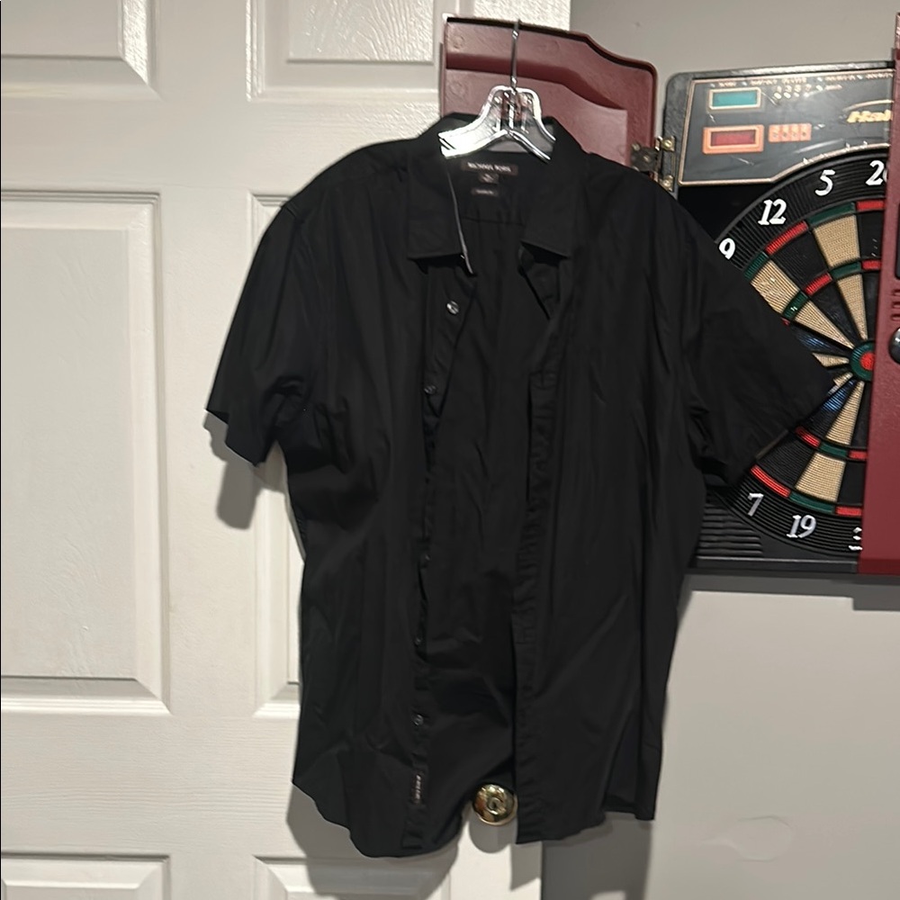 Michael Kors Black Casual Button Down Shirt